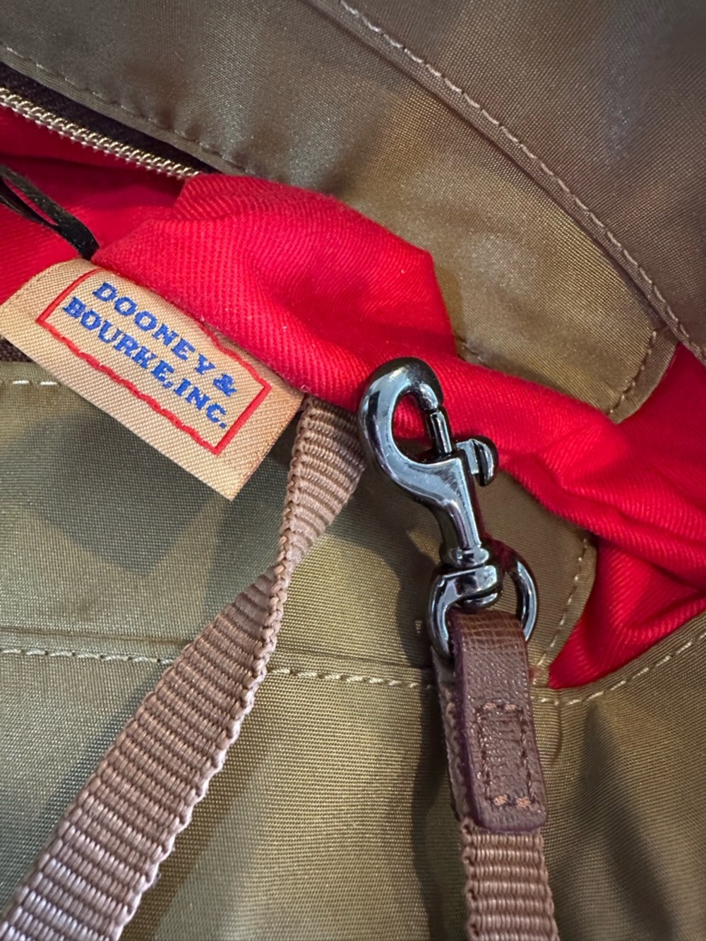 Dooney & Bourke Tan Nylon Everyday Tote - Picture 8 of 9